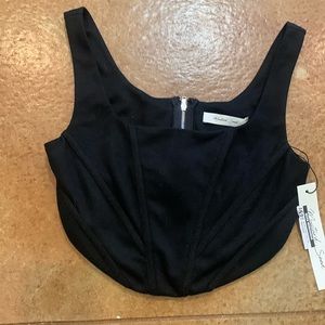 Corset style crop top